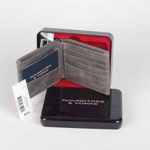 NWT Genuine Leather Men's Roundtree & Yorke Wallet